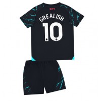 Manchester City Jack Grealish #10 Tredje Dräkt Barn 2023-24 Kortärmad (+ Korta byxor)